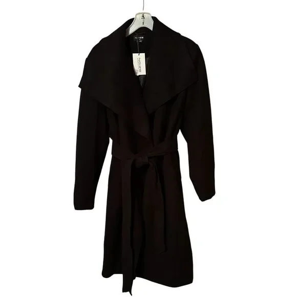 Noize Lena Long Length Vegan Wool Coat NWT Size XL - Picture 8 of 13